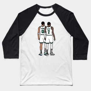 Jayson Tatum and Jaylen Brown Back-To Baseball T-Shirt